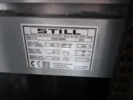 Apilador eléctrico 2018  Still EXV14C (3)