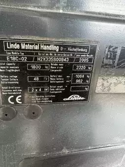 3-wiel elektrische heftrucks 2005  Linde E18-02 (3)