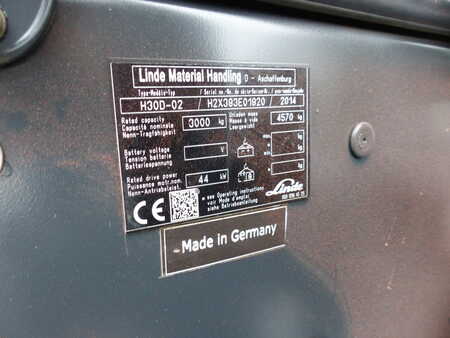 Chariot élévateur diesel 2014  Linde H30D-02 (5) 