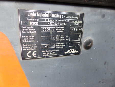 Diesel gaffeltruck 2005  Linde H30D (6) 