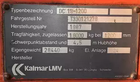 Dieseltrukki 1987  Kalmar DC18-1200 (5)