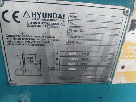 Diesel gaffeltruck 2008  Hyundai 35DS-7E (7)