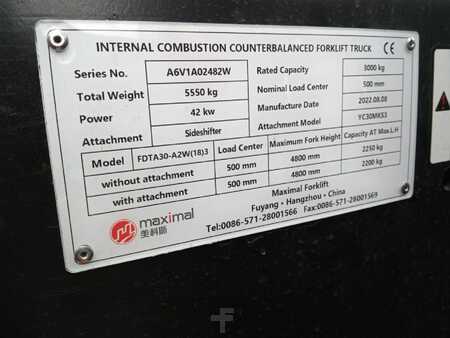 Carrello elevatore diesel 2022  Maximal FDTA30-A2W(18)3 red (8)
