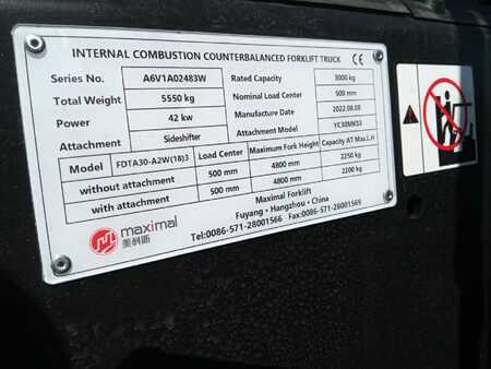 Empilhador diesel 2022  Maximal FDTA30-A2W(18)3 red (8)