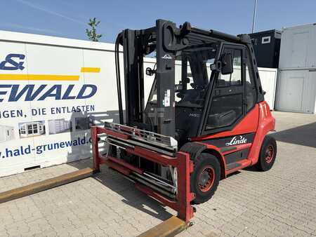 LPG heftrucks 2012  Linde H60T - 02 mit Zinkenversteller (1)