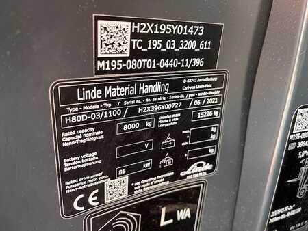 Wózki kontenerowe 2021  Linde H80/1100D (4)