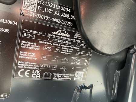 Chariots électriques à 3 roues 2022  Linde E12 (4)