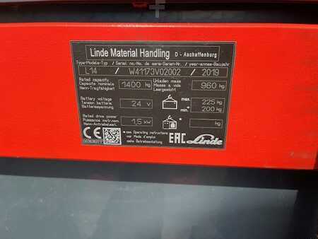 Hochhubwagen 2019  Linde L14 (4)
