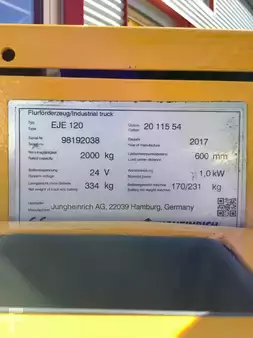 Nízkozdvižný vozík 2017  Jungheinrich EJE120 (5)