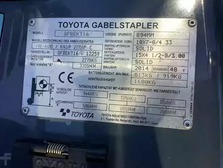 Eléctrico - 3 rodas 2015  Toyota 8FBEKT16-Export (10)
