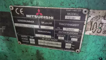 Chariots élévateurs GPL 2007  Mitsubishi FG18N-Export (2)