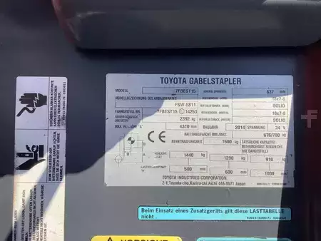 Eléctrica de 3 ruedas 2015  Toyota 7FBEST15 (10)