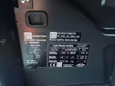 Elektrisk- 3 hjul 2021  Linde E16H (3)