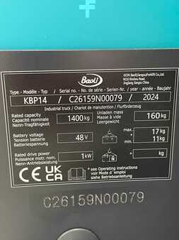 Electric Pallet Trucks 2025  Baoli KBP14 (3)