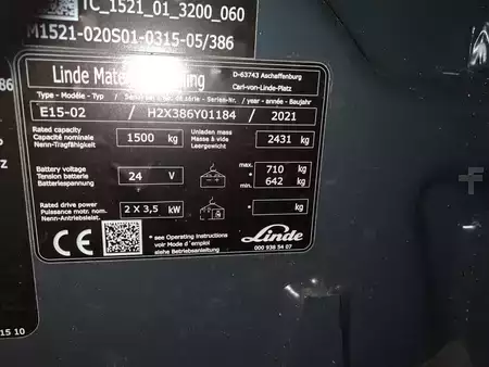 Elektryczne 3-kołowe 2019  Linde E15 (6)