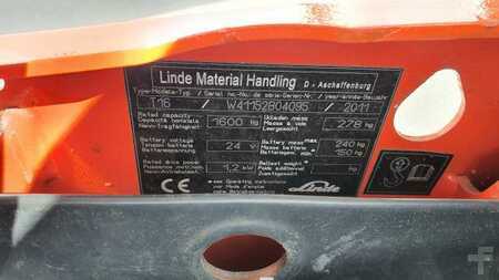 Porta-paletes elétrico 2011  Linde T16 (3)