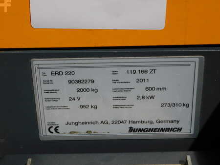 Stacker pedestre 2011  Jungheinrich ERD 220 (5)
