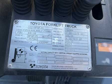 Wózki gazowe 2019  Toyota 8FGF20 (4)