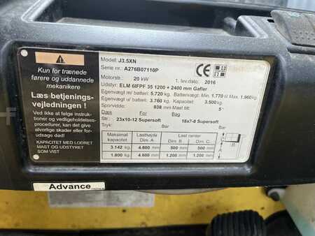 Eléctrica de 4 ruedas 2016  Hyster J3.5XN (4)