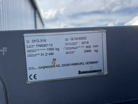 Carretilla elevadora diésel 2016  Jungheinrich DFG316 (4)