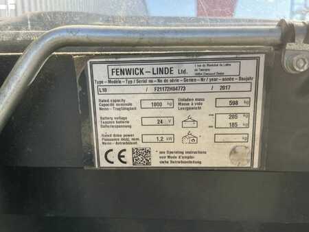 Wózek wysokiego podnoszenia 2017  Linde L10 (4)