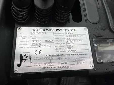 Gas gaffeltruck 2013  Toyota 8FGF15 (4)