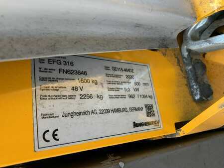 Carrelli elettrici 4 ruote 2020  Jungheinrich EFG316 (4)
