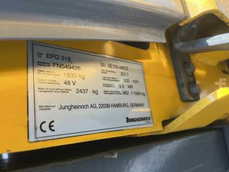 Carrelli elettrici 4 ruote 2017  Jungheinrich EFG318 (4)