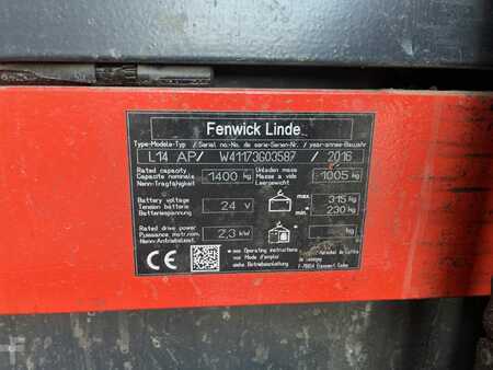 Wózki z platformą operatora 2016  Linde L14lAP (4)