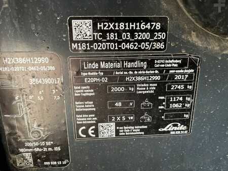 Elektryczne 4-kołowe  Linde E20PH-02 (4)