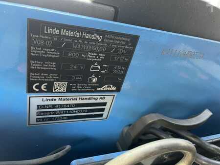 Horizontální vychystávací vozík 2017  Linde V08-02 (4)