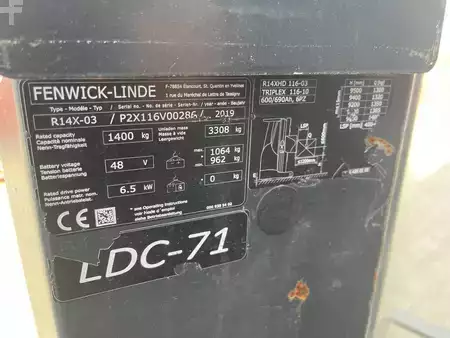 Schubmaststapler 2020  Linde R14X (4)