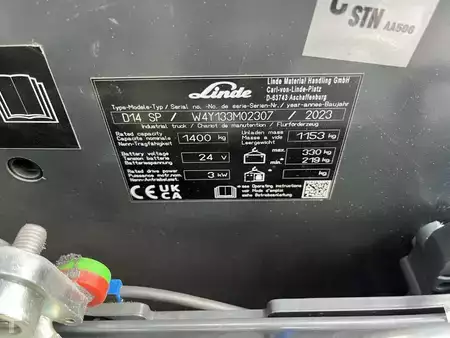 Beállós targonca 2023  Linde D14SP (4)