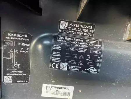 Chariots élévateurs GPL 2017  Linde H14T-01 (4)