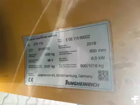 Carretilla retráctil 2019  Jungheinrich ETV112 (4)