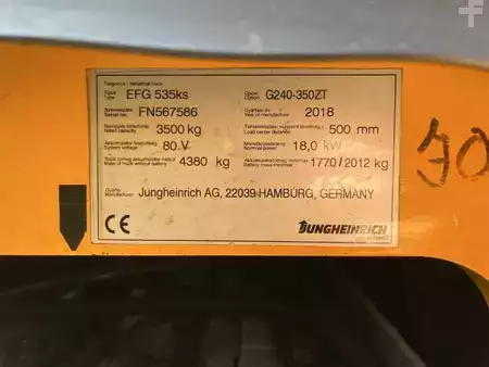 Elektro čtyřkolový VZV 2018  Jungheinrich EFG535 (4)