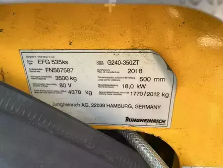 Elektro čtyřkolový VZV 2018  Jungheinrich EFG535 (4)