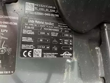 Eléctrica de 3 ruedas 2021  Linde E16L-02 (4)