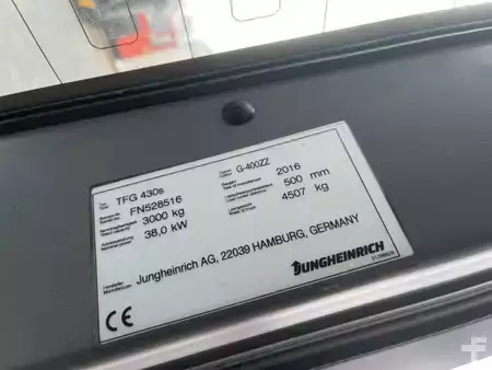 Gas gaffeltruck 2016  Jungheinrich TFG430s (4)