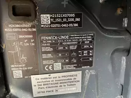 Eléctrica de 3 ruedas 2020  Linde E16-02 (4)