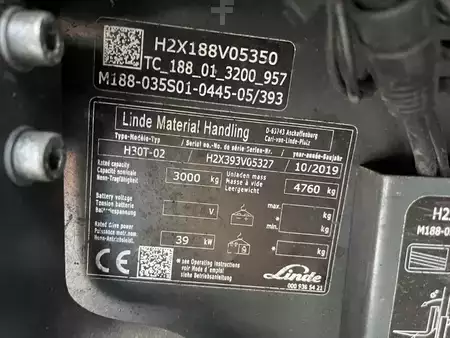 Carretilla elevadora GLP 2019  Linde H30T-02 (4)