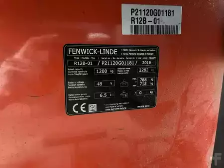 Chariots à mât rétractable 2016  Linde R12B-01 (4)