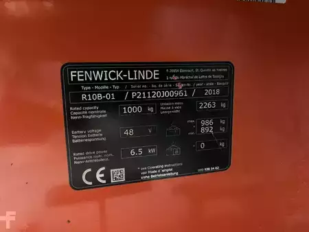 Chariots à mât rétractable 2018  Linde R10B-01 (4)