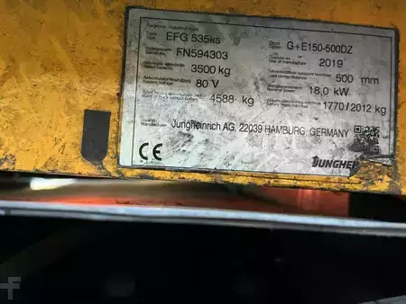 Eléctrica de 4 ruedas 2019  Jungheinrich EFG535k (4)