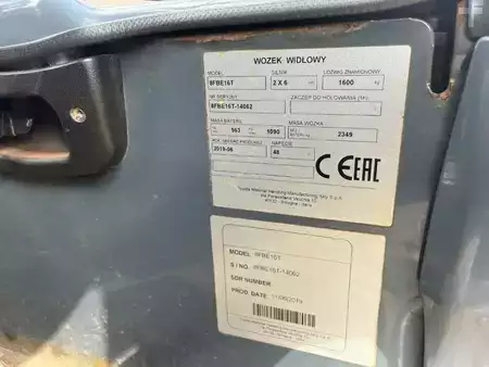 Elektromos 3 kerekű 2019  Toyota 8FBE16T (9)