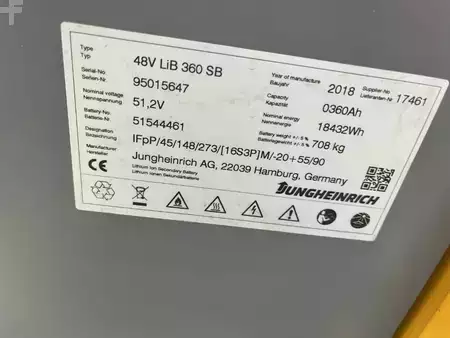 Elektro tříkolové VZV 2018  Jungheinrich EFG213 (5)