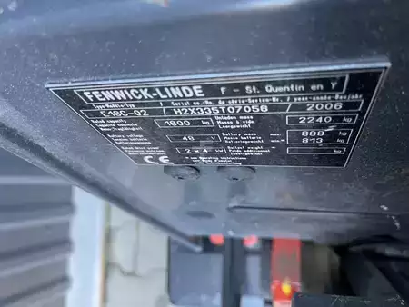 Elektromos 3 kerekű 2006  Linde E16C-02 (4)