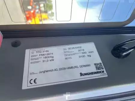 Empilhador a gás 2019  Jungheinrich TFG316s (4)