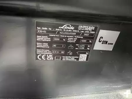 Chariots électriques à 4 roues 2022  Linde E30-01 (4)