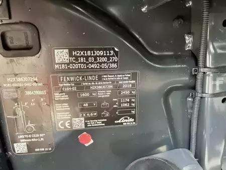 Chariots électriques à 3 roues 2018  Linde E16H-02 (4)